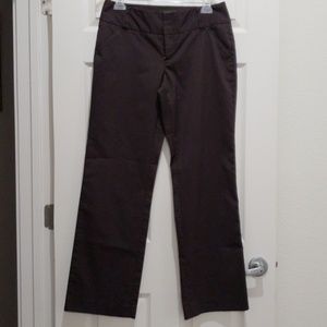 Brown pinstripe dress pants